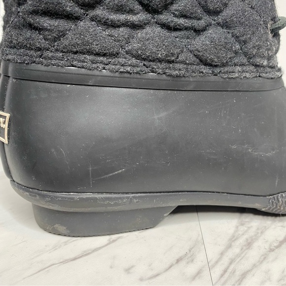 Sperry Saltwater Waterproof Duck Black Boot 8 1/2 W - Picture 9 of 15